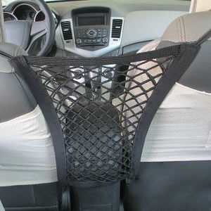 Sacs en filet pour voiture, sacs en filet élastiques pour le rangement entre les sièges, sacs de rangement en filet pour voiture, sacs de rangement pour sièges, et accessoires de voiture - Product Image 1