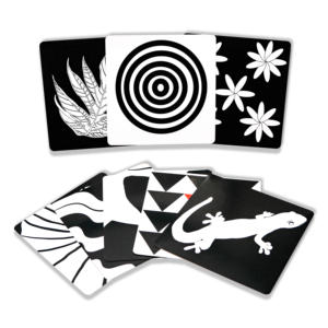 Tarjetas de estímulo de la visión del bebé de Aprendizaje Temprano personalizadas de alta calidad, naipes Flash de papel grueso - Product Image 2