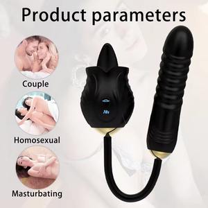 Vibrator mainan seks telur melompat peluru pemijat puting mawar ujung ganda dewasa Vibrator mainan seks untuk wanita - Product Image 5
