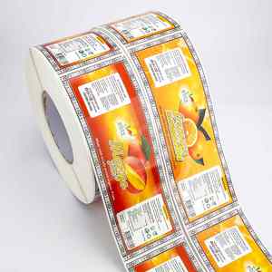 Étiquettes autocollantes personnalisées professionnelles extra-larges résistantes à la chaleur et écologiques pour emballages alimentaires, impression de rouleaux d'étiquettes imperméables - Product Image 2