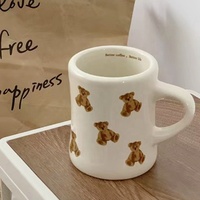 Mug en céramique personnalisé 12oz, blanc crème, tasse à café style rétro américain, vaisselle minimaliste en grès, vente en gros