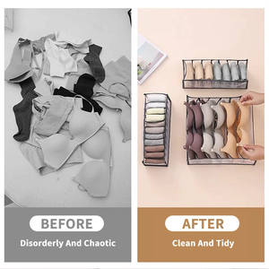 מתקפל מגירת ארון בגדים תחתונים מארגנים עבור צעיפים תחתונים גרביים חזייה-מחסן בגדים - Product Image 2