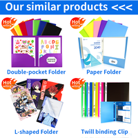 Vente en gros de dossiers de têtard à double poche, format lettre, dossiers de présentation d'affaires en plastique, poinçon à 3 trous pour le bureau et l'école