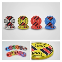 1000 Stück Casino Pokerchips Karten Tisch Texas Keramik-Kartenspielzeug Box Acryl-Etui Leeres Pokerchips-Set Hersteller