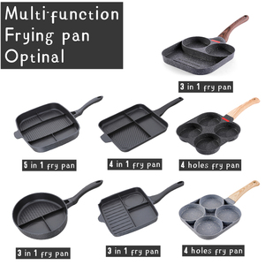 Hot Bán Vuông Đa Chức Năng Master 3 Trong <span class=keywords><strong>1</strong></span> Không Dính 4 Trong <span class=keywords><strong>1</strong></span> Chia Phần 5 Trong <span class=keywords><strong>1</strong></span> Ngăn Trứng Nướng Chảo Chiên - Product Image 5