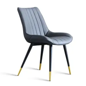 Fábrica de café al aire libre muebles de chaises de cocina de hierro pierna Silla de ocio francés silla tapizados de silla de cuero