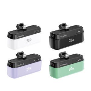 Foneng 5000mAh Mini Power Bank 2-en-1 20W PD Charge Rapide Chargeur Portable avec USB-C Intégré et Béquille (Multi-Couleur) - Product Image 1