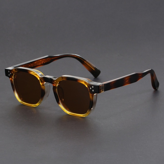 2026 New Arrival Men's High Quality PC Retro Square Sunglasses Famous Brands with Custom Logo Blue Frame