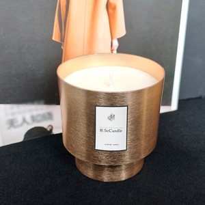 <span class=keywords><strong>Velas</strong></span> aromáticas de cera de soja con tarro de Metal negro con logotipo personalizado, <span class=keywords><strong>velas</strong></span> de aromaterapia de lujo <span class=keywords><strong>para</strong></span> decoración del hogar, <span class=keywords><strong>bodas</strong></span> y vacaciones - Product Image 3