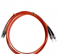 Cable de Fibra Óptica MM OM2 DX 50/125 LC ST, Conector de Fibra LC/UPC a ST/UPC OM2, Cable de Conexión de Fibra Óptica Multimodo Dúplex