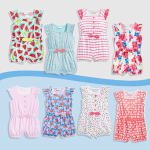 Ropa de Verano 2017 para Bebés Niñas, Estilo Floral, Rompers Vintage - Product Image 1