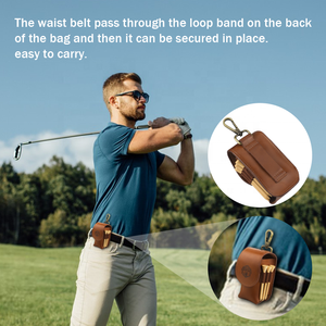 Porte-balle de golf Tee Taille sac de transport Golfeur Kit essentiel Porte-balle de golf pour Saint-Valentin Anniversaire Père Noël - Product Image 4