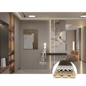 Lamine PVC WPC duvar panelleri kaplama içinde kalite garantili yivli - Product Image 3