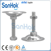 Pied de mise à niveau pivotant universel 50/60/80/100 diamètre M8/M10/M12/M16 Pieds de table réglables Pied de mise à niveau