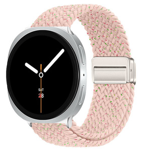 <span class=keywords><strong>Correa</strong></span> de Tela Transpirable para Reloj <span class=keywords><strong>Samsung</strong></span> Watch8/Watch8 Classic 40mm/44mm/46mm, <span class=keywords><strong>Correa</strong></span> de Reloj Inteligente Tejida Ajustable Magnética de Nailon Trenzado - Product Image 4