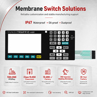 Membrana de Silicona, Panel Gráfico Transparente, Teclado FFC para Sistema de Control de Semáforos