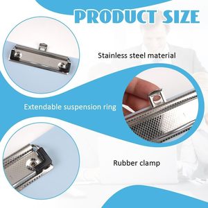 4 Clip nhựa kích thước A4, thích hợp cho các trường học, văn phòng và bệnh viện, bền cho sinh viên, giáo viên, bác sĩ và y tá. - Product Image 5