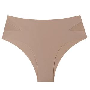 Alta resistencia Seda <span class=keywords><strong>de</strong></span> hielo sin costuras Color sólido para <span class=keywords><strong>mujer</strong></span> Malla lateral Triángulo hueco Calzoncillos <span class=keywords><strong>de</strong></span> <span class=keywords><strong>desnudez</strong></span> sexy - Product Image 6