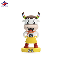 Figura de Acción Kawaii de Longzhiyu, Fábrica con 15 Años de Experiencia, Diseño Personalizado, Figura de Dibujos Animados en 3D, Muñeco en Miniatura de PVC