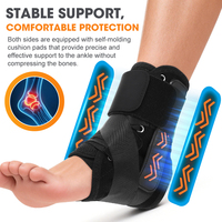 Attelle de cheville de sport en néoprène réglable pour le basketball, manchon de protection de sécurité pour le sport, enveloppements de pied, soutien de la cheville