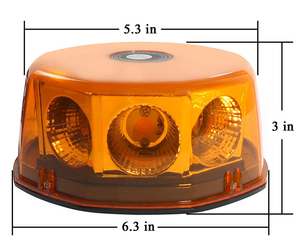 Mini feux stroboscopiques à LED, 48W, rond COB, pour toit, alarme de danger d'urgence, 12-24V - Product Image 4