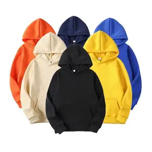 Sweatshirts à capuche et sweatshirts unis sérigraphie brodés personnalisés sublimés logo personnalisé vierge pour hommes