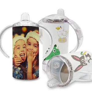 Vaso Térmico Infantil QD Instar RTS para Sublimación, 12 oz, Doble Pared, Acero Inoxidable, con Asa Doble y Boquilla para Bebés - Product Image 1