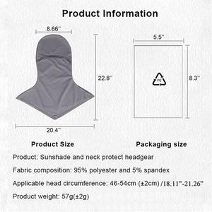 Gorra Protectora Facial Transpirable de Secado Rápido para Exteriores, Protección Solar, Venta al Por Mayor - Product Image 4