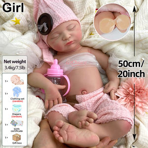 Muñecas <span class=keywords><strong>Reborn</strong></span> Laura de 20" en Silicona de Platino de Fábrica Personalización OEM Ropa y Accesorios Personalizables Certificación de Exportación - Product Image 2