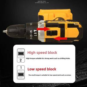 Ad alta potenza per la casa cacciavite elettrico con trapano ad impatto Wireless multifunzione agli ioni di litio batterie Pack per il commercio estero - Product Image 2
