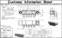 M80-5300642 3+3-poliger Horizontaler Durchgangsverbinder 2,00mm Rastermaß Hochzuverlässiger Datamate J-Tek Steckverbinder