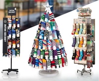 Présentoir de chaussettes en bois, étagère murale de comptoir en papier