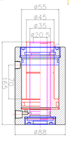 RCH-1070 משחק כפול חלול הידראולי צילינדר - Product Image 4