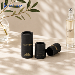 Factory Sale Recyclable Materials Cylinder Packaging Box Kraft Cardboard Tube Roll-on Essential Oil Perfume Bottle Paper Tube - Product Image 3