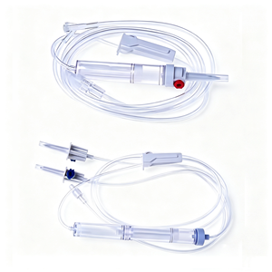 Set de Transfusión de Sangre con Filtro Luer Lock, Certificado CE ISO, Set de Administración de Sangre Desechable de Grado Médico de PVC con Conector en Y - Product Image 1