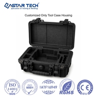 Caja Protectora Resistente Moldeada a Medida con Inserto de Espuma de Doble Capa, Carcasa para Equipo Industrial Negra OEM, Moldeo por Inyección