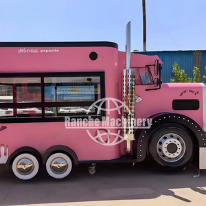 Camión de comida de acero inoxidable Mobile Street Bbq Snack Food Trailer Beer Trailer Fast Food Snack Cart - Product Image 1