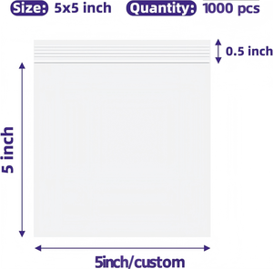 Custom Logo Gravure Printed Transparent PE Recyclable 3 Side Seal Zipper <strong>Bag</strong> for Food Data Cable Commercial Packaging Self - Product Image 2