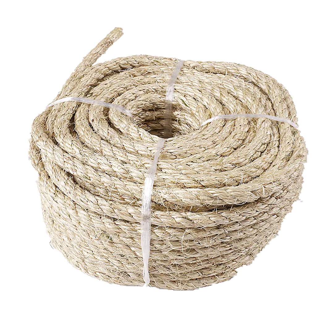 Cuerda de Sisal de yute para embalaje, fibra de Color Natural o teñido, ecológica, 8mm a 40mm, gran oferta de fábrica