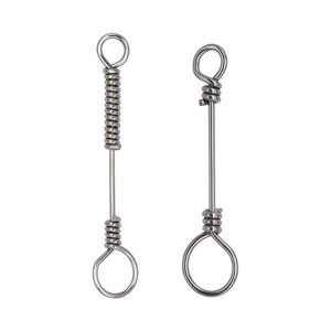 Connettore per esca da pesca con pungiglione in acciaio inossidabile a molla con chiusura a molla a scatto per carpa da pesca con gancio esplosivo per connettore - Product Image 4