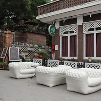 Canapé Chesterfield gonflable en PVC pliable moderne, imperméable et écologique pour appartement, cour, salon extérieur