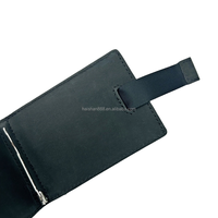 Dompet Kulit Pria Anti-RFID Desain Sederhana dan Keren, Tempat Kartu dan Penjepit Uang