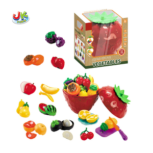 Jacko Toys Simulación personalizada <span class=keywords><strong>Juguete</strong></span> <span class=keywords><strong>de</strong></span> plástico Modelo <span class=keywords><strong>de</strong></span> fresa Corte <span class=keywords><strong>de</strong></span> frutas vegetales Juego <span class=keywords><strong>de</strong></span> simulación para niños - Product Image 1