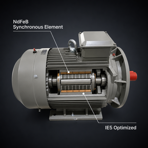 Générateur à aimants permanents IE5 ultra-efficace 3kW 600V EN ISO <span class=keywords><strong>12100</strong></span> avec dispositif de sécurité - Product Image 3