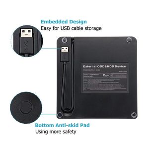 <span class=keywords><strong>Graveur</strong></span> de <span class=keywords><strong>DVD</strong></span>/CD externe portable USB 3.0 Type C avec cache de 2 Mo, fin et noir, pour ordinateur de bureau et portable - Product Image 5