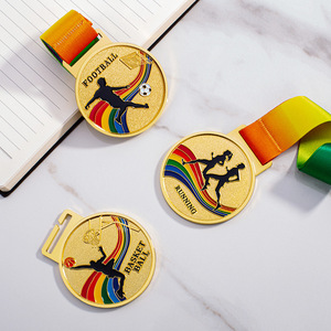 Medallas Deportivas de Fútbol Personalizadas al por Mayor de Alta Calidad, Premios para Finalistas, Medallas de Metal con Transferencia Térmica, Proceso de Fundición a Presión - Product Image 4