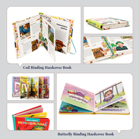 Buku sampul keras anak-anak yang ramah lingkungan. Mainan pendidikan dini buku bergambar bahasa Inggris untuk anak-anak