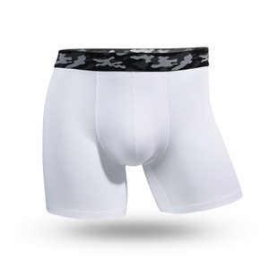 Calzoncillos bóxer de tiro medio con logotipo personalizado para hombre, pantalones deportivos de punto de algodón transpirable, ropa interior de seda <span class=keywords><strong>Sexy</strong></span> para jóvenes antidesgaste - Product Image 6