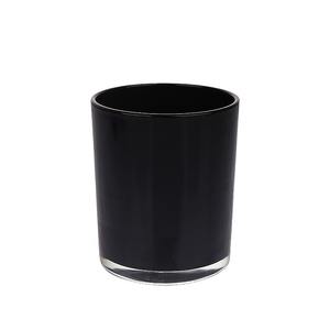 Pot en verre de luxe pour la fabrication de bougies, avec couvercle métallique plat scellé, rond, transparent, givré, ambre, noir, rouge - Product Image 4