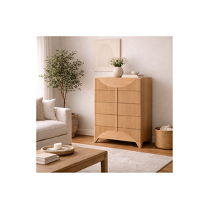 HAVSU RANGE Collection Eco-Friendly <b>Rustic</b> New Design Dresser Best Seller Bedroom Furniture Solid Wood Tallboy <b>Cabinet</b> - Product Image 1